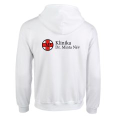 KAPUCNIS PULÓVER CIPZÁRRAL FEHÉR