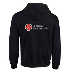 KAPUCNIS PULÓVER CIPZÁRRAL FEKETE